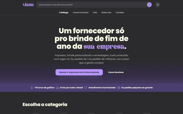 Captura do site: Viana Criativa